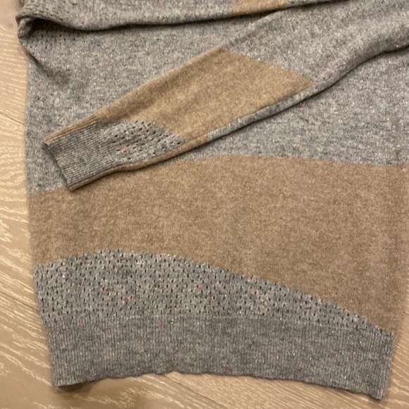 white + warren colorwork oversized gray neon colours knit sweater cashmere - Picture 15 of 16